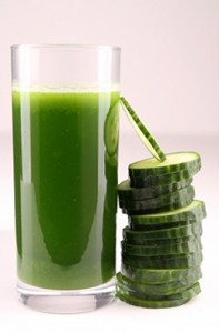 glass of green juice